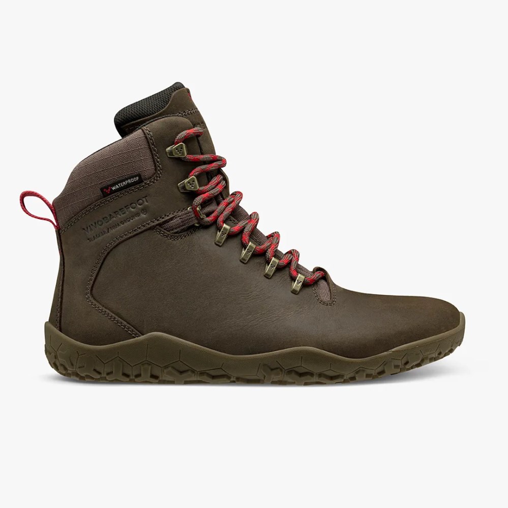 Vivobarefoot Tracker II Fg Womens Hiking Boots Dark Brown UK ZRTW